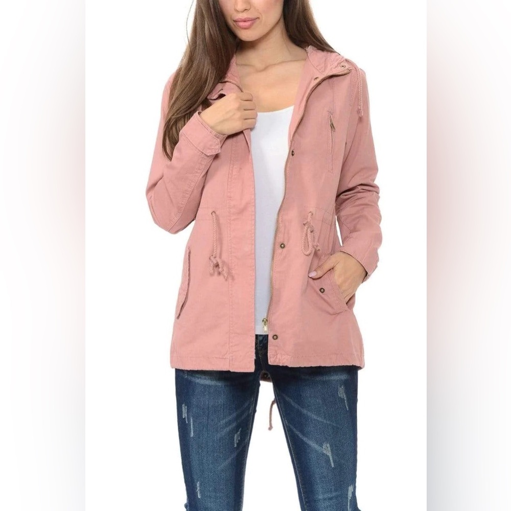 Light pink Military Safari Utility jacket medium